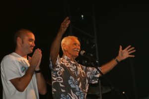 Doc et Arthur pendant un concert en 2007